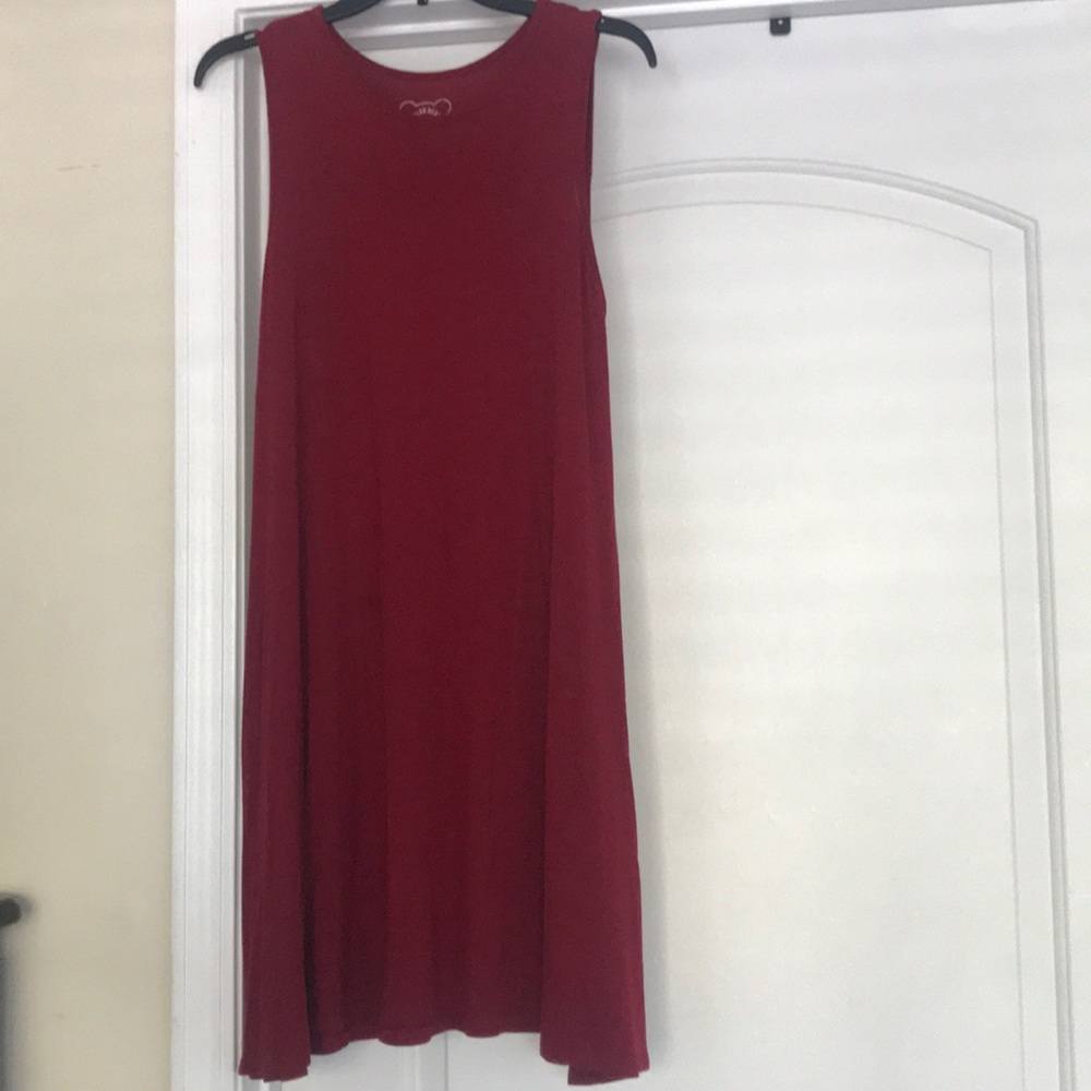 Red tshirt like dress